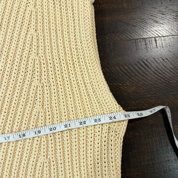 rag & bone Shane Cream Chunky Knit Sweater Vest Boxy Fit Size S - Picture 8 of 11